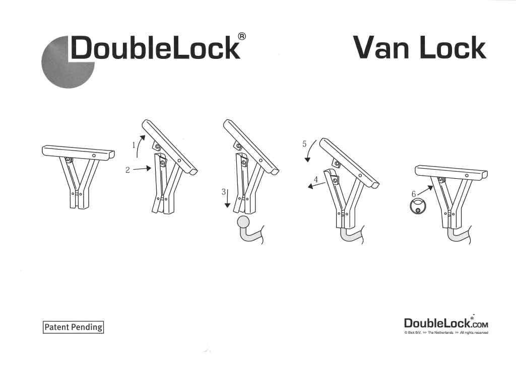 Achterdeurslot Van Lock voor bestelauto DoubleLock