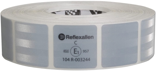 Reflectietape Reflexallen zacht gesegmenteerd, rol a 50 M