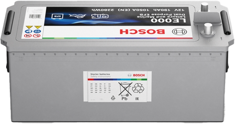 Accu 190Ah 12V Bosch LE000 leisure EFB