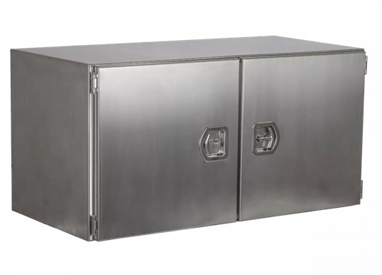 Gereedschapskist RVS dubbele deuren 1200x600x600