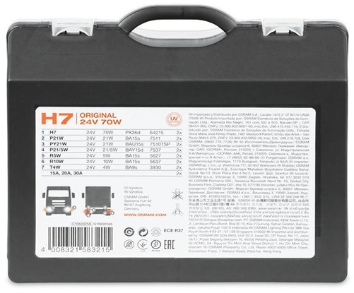 Lampenset Osram Original H7 24V