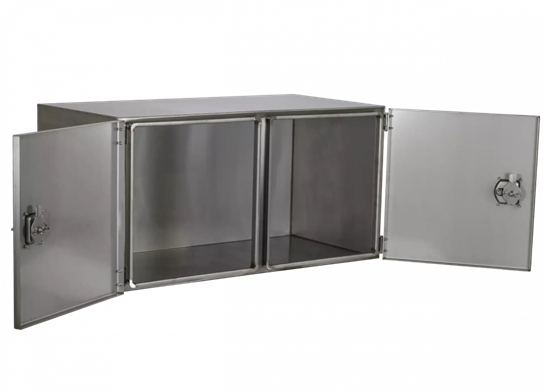 Gereedschapskist RVS dubbele deuren 1200x600x600