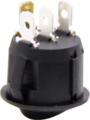 Mini schakelaar aan/uit blauw LED zwaailamp 12-24V