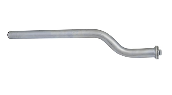 Draagpijp gebogen schroefmodel 750mm