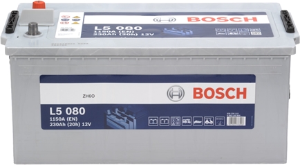 Accu 230Ah 12V Bosch L5080 semitractie