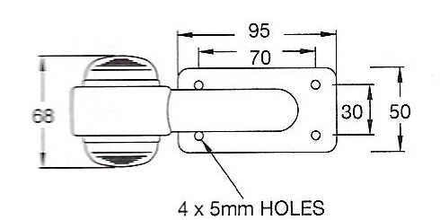 Pendellamp schuin model Britax 12/24V