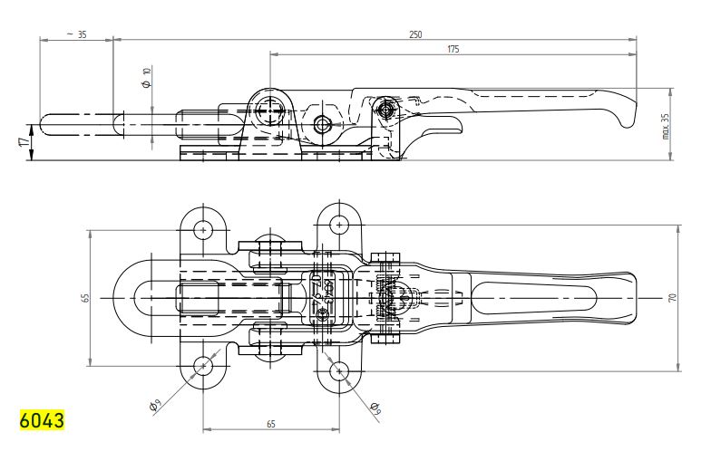 Excentersluiting Hestal 6043 Z