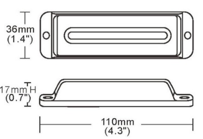 Flitser LED truckled 4 leds 12/24V