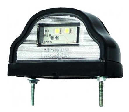 Kentekenlamp Was zwart huis led 12/24V