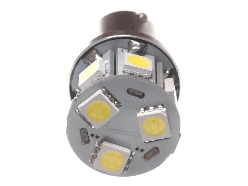 Led lamp rood BA15S 10-30V, 1 stuk