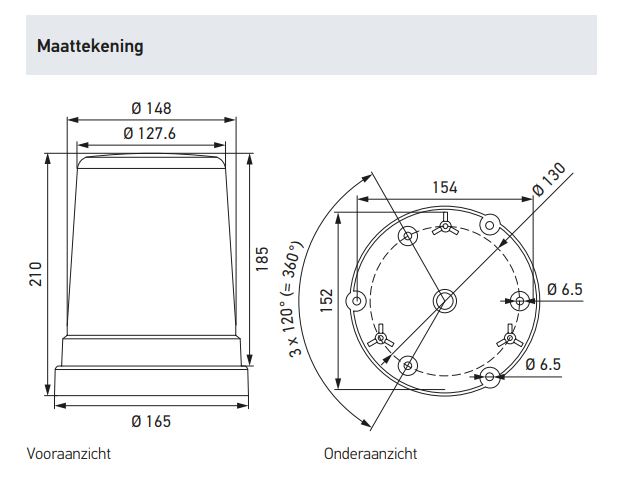 Zwaailamp VF700 LED Hella 12/24V