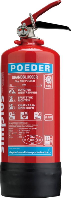 Brandblusser ABC poeder 2 kg