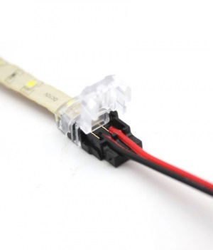 Connector 2-aderig voor waterproof ledstrip 10mm