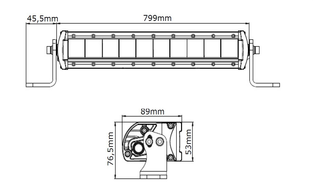 Light bar TRSW 12281 150W Tralert 9/30V