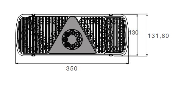 Achterlicht Ecoled LED Aspock 24V rechts