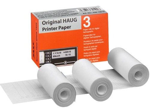 Digitale tachograafpapier Haug 3 rollen