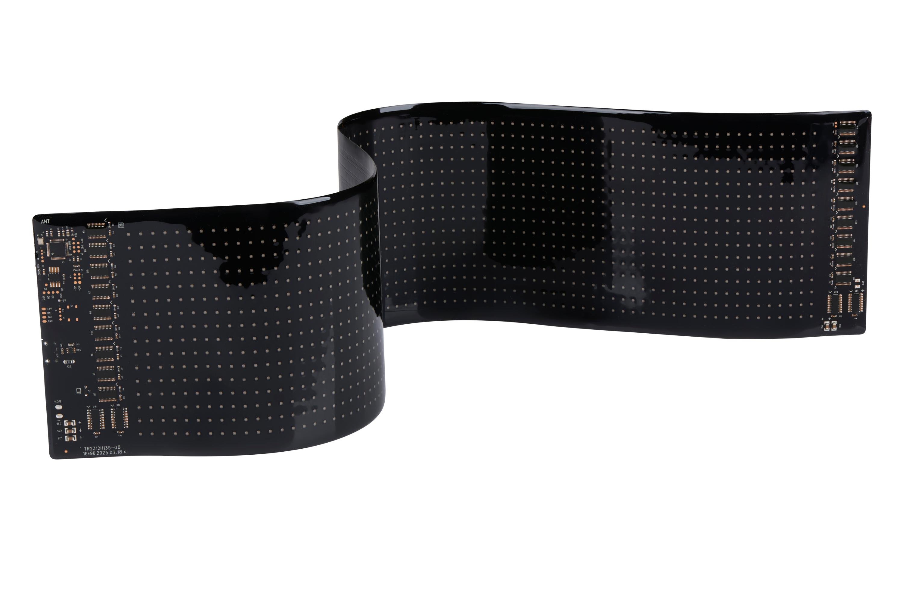 LED flexibele display 'devil eyes' USB 590 x 120 mm - werkt met app 