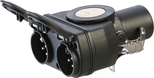 Adapter Jaeger 15-polig naar 2x7-polig N/S 24V