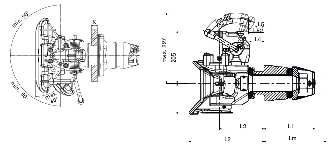 Vangmuilkoppeling Type 50 E 160x100mm