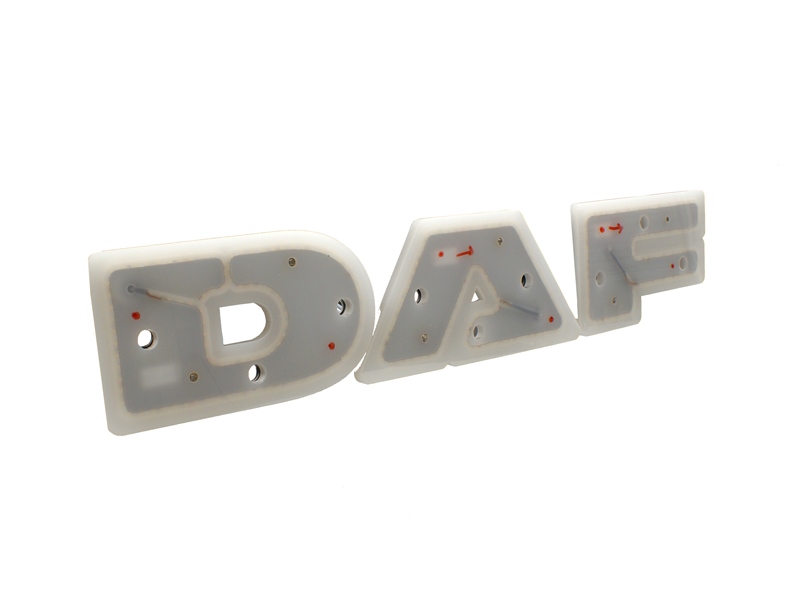 Verlichte DAF letters IP65 in LED diverse kleuren