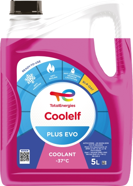 Koelvloeistof Coolelf PLUS EVO -37, 5 liter