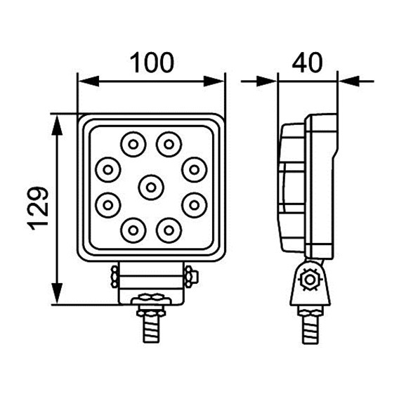 Werklamp Hella ValueFit 9-led 15W 12/24V