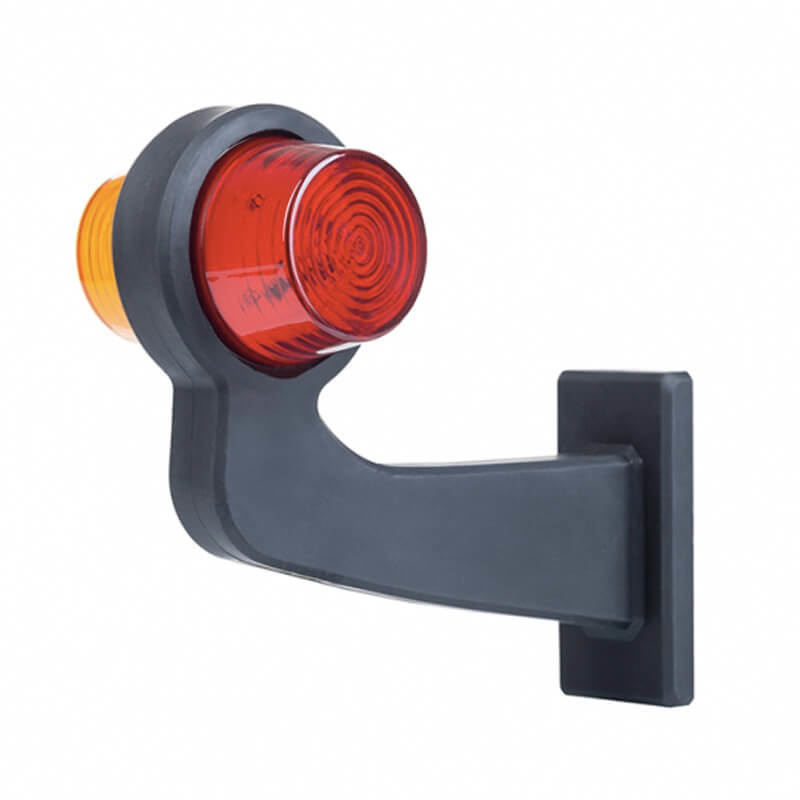 Pendellamp Tralert LED links haaks oranje/rood helder 12-24V