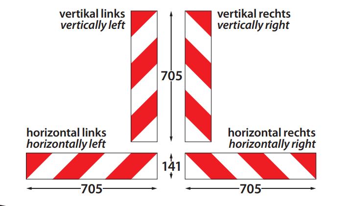 container markering sticker set links en rechts