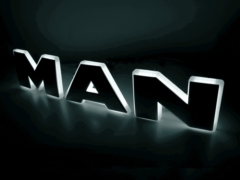 Verlicht MAN Logo in Xenon wit LED IP65 