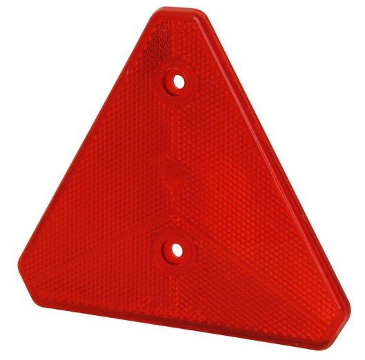 Reflector driehoek rood