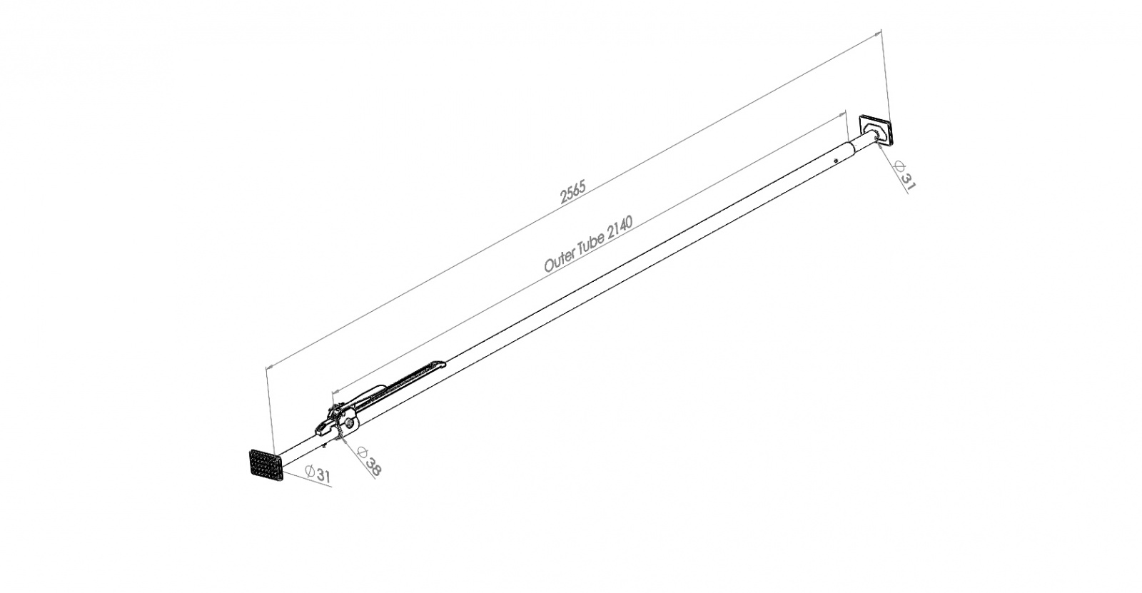 Cargokeeper Loadlok voet-voet 2565 - 2935 mm