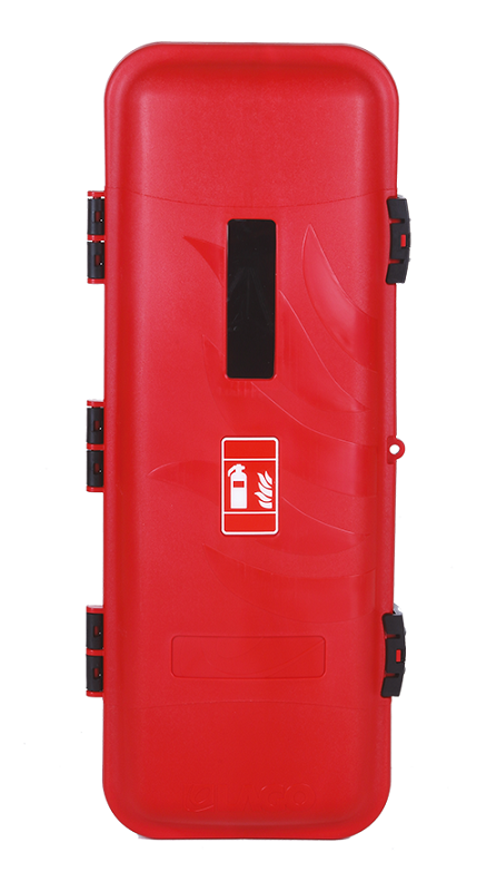 Brandblusserbox Fiteasy rood voor 9 - 12 kg brandblusser