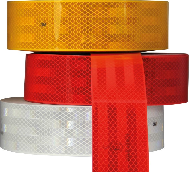 Reflectietape 3M 55 mm hard, rol a 50 M