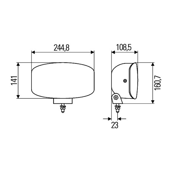 Verstraler Jumbo 320 FF led Hella 12/24V