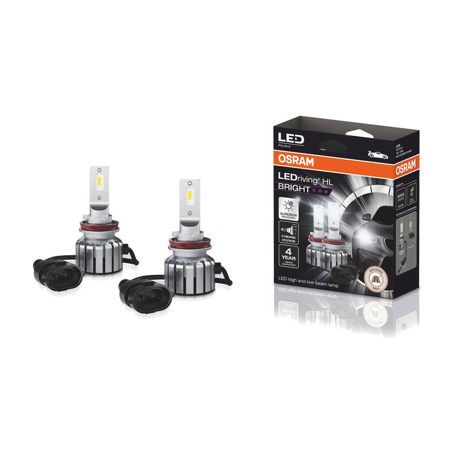 Osram H8/H9/H11/H16 LEDriving HL Bright PGJ19-X, 2 stuks