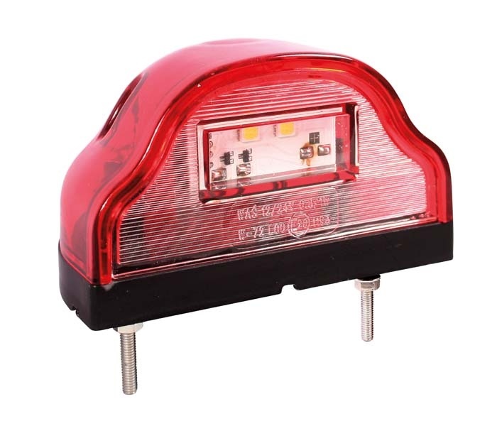 Kentekenlamp Was rood huis led 12/24V