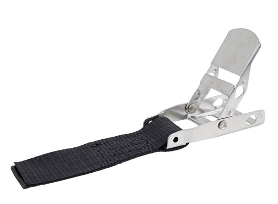 Buckle RVS overcenter met stopstrap