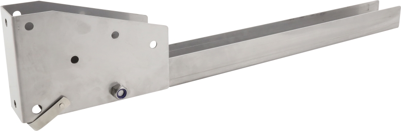 Klapbare steun RVS voor afschermingsprofiel 