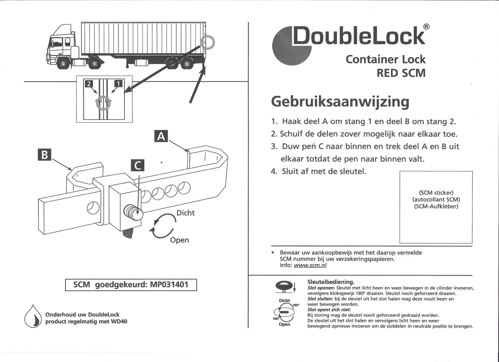 Containerslot Red DoubleLock