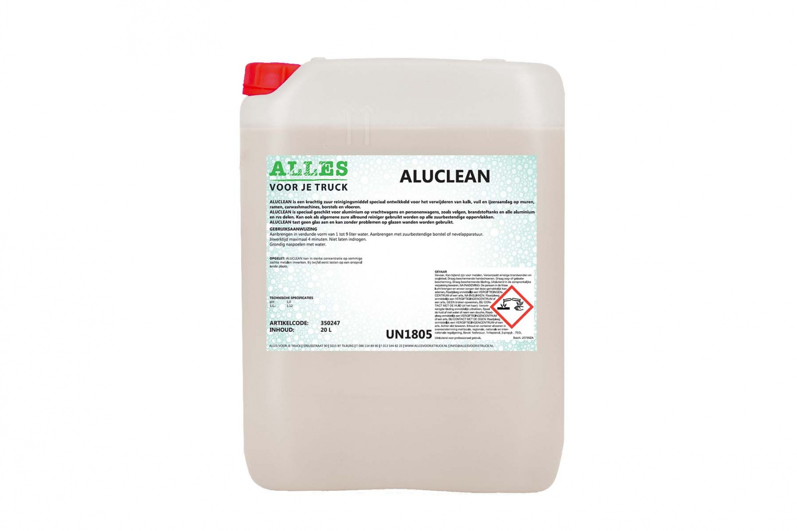 Aluminium reiniger AVJT Aluclean, 20 ltr