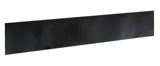 Bumperspatlap zwart zacht rubber 2400 x 380 mm