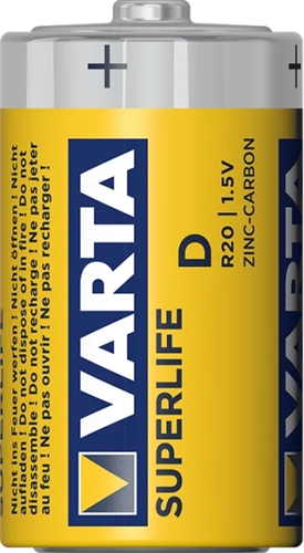 Batterijen Varta Superlife 1,5V D, 2 stuks