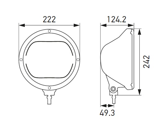 Verstraler Rallye 3003 FULL LED Hella 12/24V