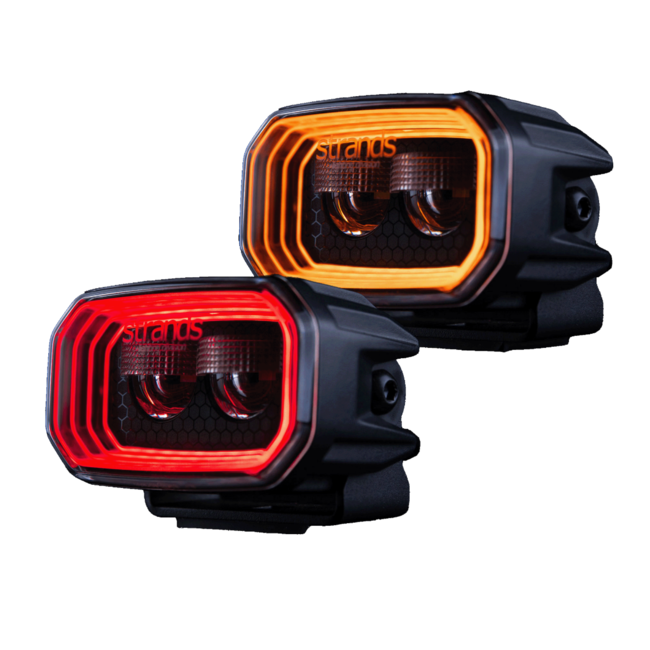 LED werklamp Strands FORT9 12/24V wit - amber - rood 