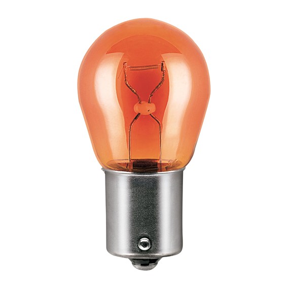 Gloeilamp 21W BAU15s oranje 12V, 10 stuks