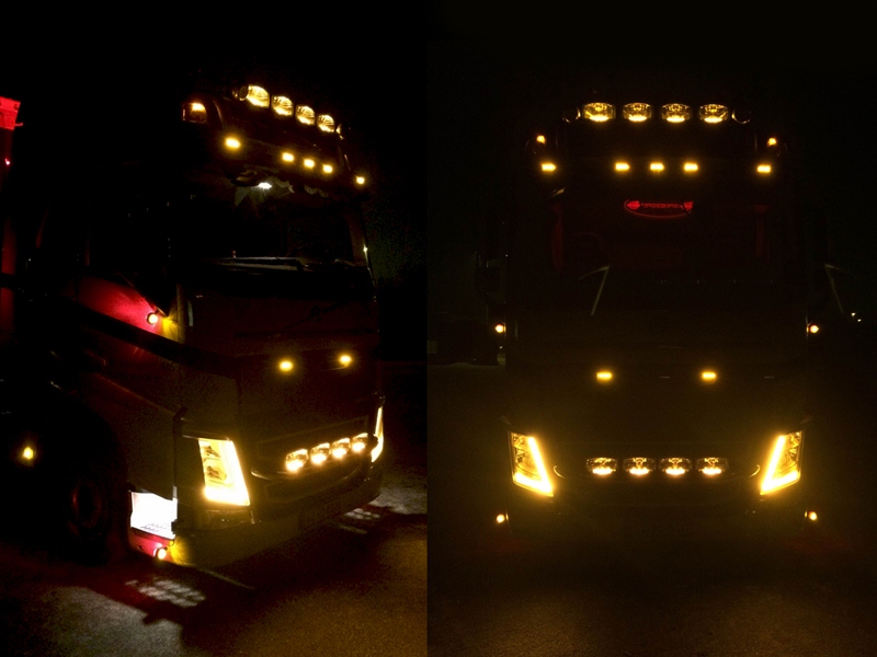 VOLVO FH Oranje LED DRL vervanging