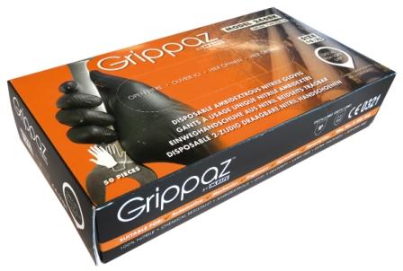 50 stuks Werkhandschoen M-Safe Grippaz Nitril zwart