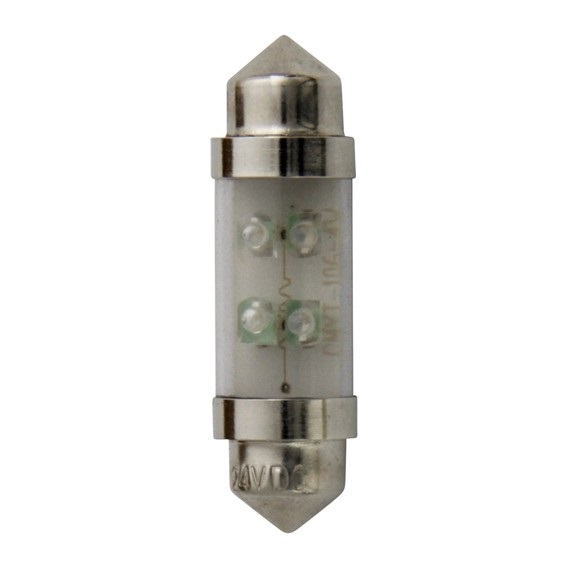 Led buislamp Aspock geel 36 mm, 2 stuks