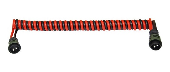 Laadstroom twin spiraalkabel Jaeger 35 MMQ NATO stekkers