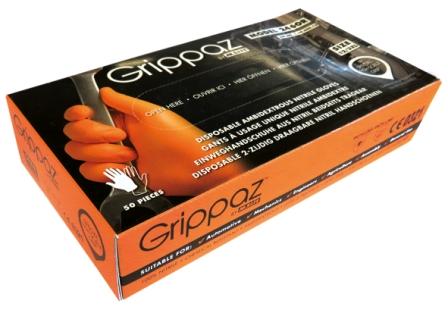 50 stuks Werkhandschoen M-Safe Grippaz Nitril oranje